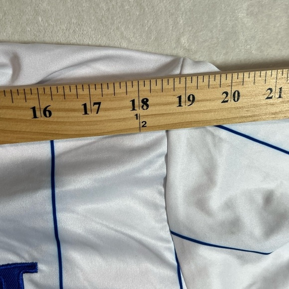 Honduras International Team Soccer Futbol Large White and Blue Striped Jersey - Picture 8 of 8